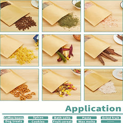 100pcs Zipper Bags With Window And Tear Opening Food Storage Bag