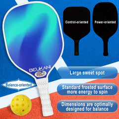 USAPA Approved Pickleball Paddles Set Of 2 with Rackets, Tapes, Overgrip, Towel