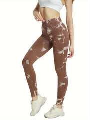 Tie Dye Women Seamless Leggings High Waist Fitness Yoga Pants