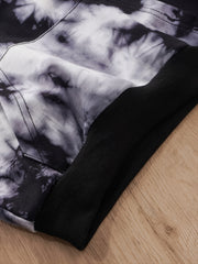 Kids Tie Dye Hooded Sweatshirt Pant Set for Fall/Winter