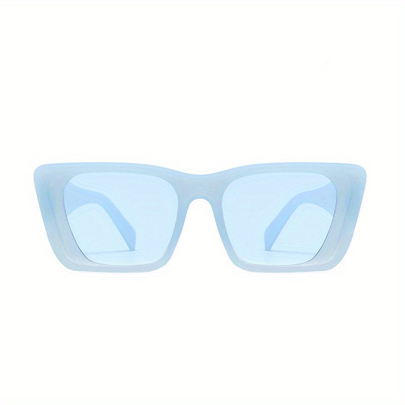 Y2K Jelly Square Sunglasses UV400 Beach Party Shades