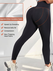 High Waist Yoga Workout Running Sweat Sauna Pants Women's Activewear