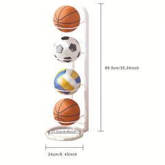 Ball Storage Rack Basketball Display Stand Portable Outdoor