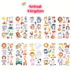 10pcs Animal Temporary Tattoo Stickers for Parties & Activities