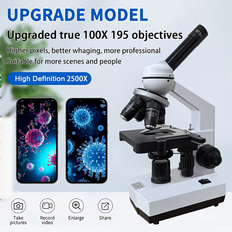 Pro Bio Compound Microscope 2500X Magnification