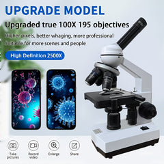 Pro Bio Compound Microscope 2500X Magnification
