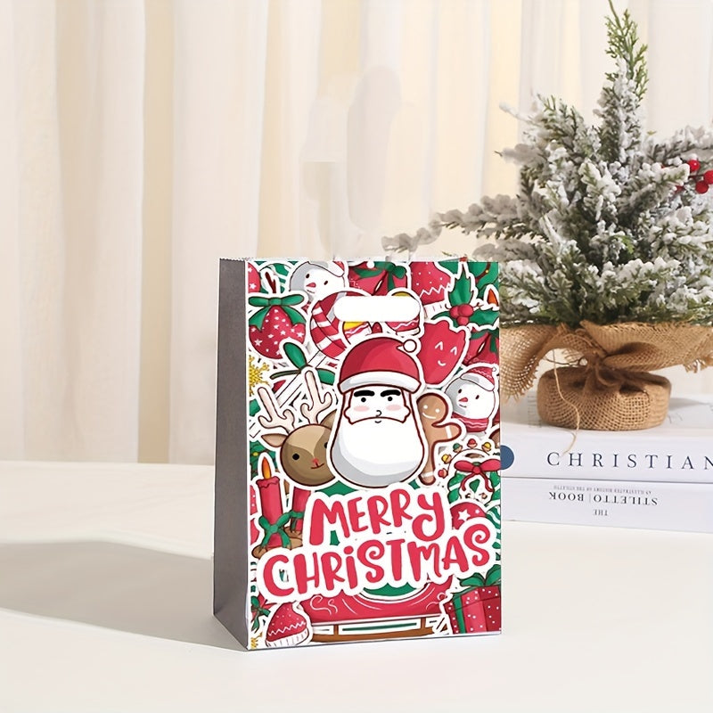 10pcs Christmas Gift Bags Cartoon Pearl Film Halloween Christmas Eve