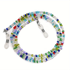 5pcs Beaded Glasses Chain Eyeglasses Lanyard Strap Face Covering Retainer