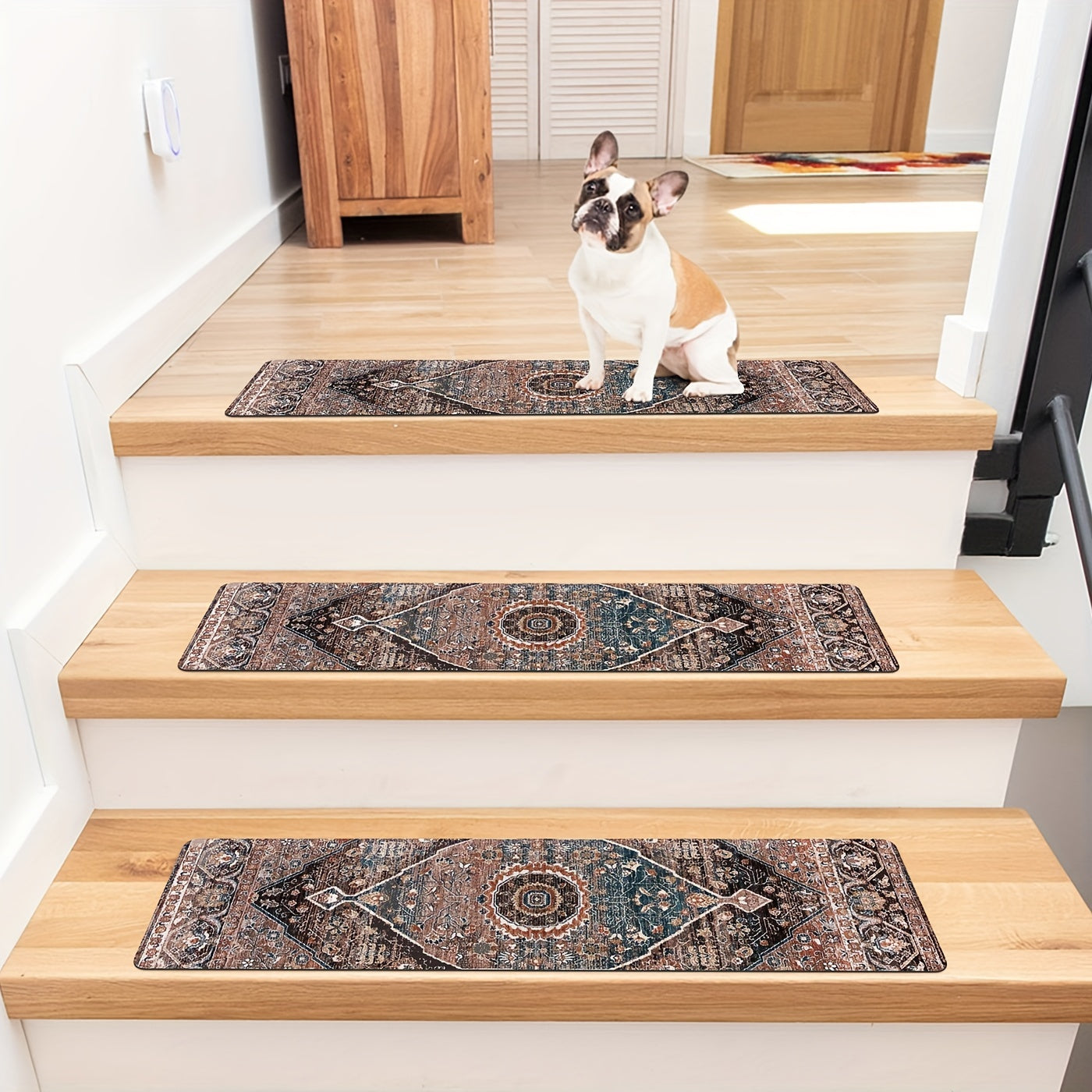 Classic Pattern Stair Mat Waterproof Non-Slip Floor Mat