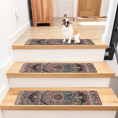 Classic Pattern Stair Mat Waterproof Non-Slip Floor Mat