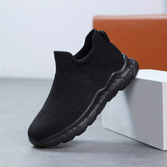 Boy's Knit Breathable Sock Shoes Soft Sole Sneakers Non Slip