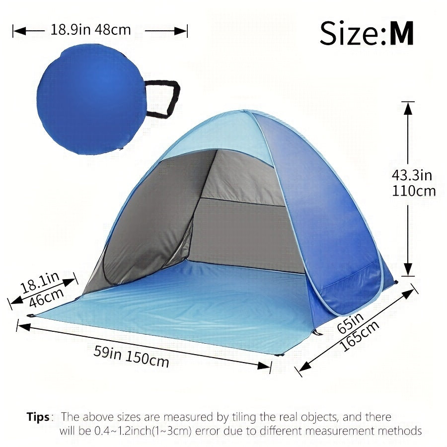 Fully Automatic Portable Beach Tent Sun Protection Lightweight