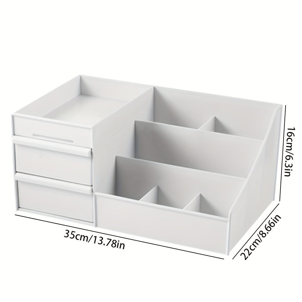 2-Drawer Desk Organizer with 7 Compartments