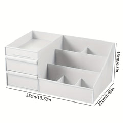 2-Drawer Desk Organizer with 7 Compartments