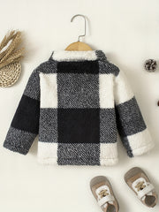 Baby Boys Casual Flannel Plaid Jacket