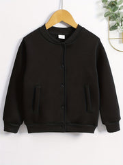 Boys Digger Graphic Print Button Down Jacket with Pockets