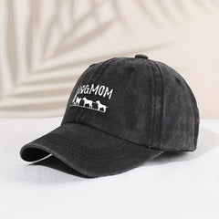 Kids Dog Mom Embroidered Sunshade Baseball Cap