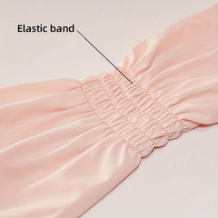 Beige Sunproof Ice Sleeves Outdoor Cycling Long Gloves UV Protection for Women
