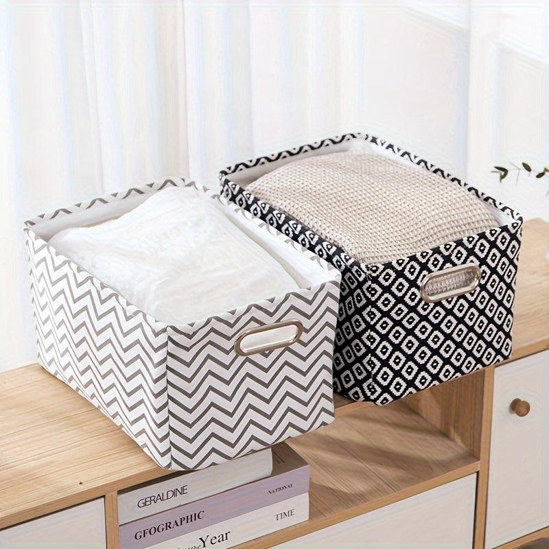 Portable Fabric Storage Box Folding Box Desktop Storage Basket