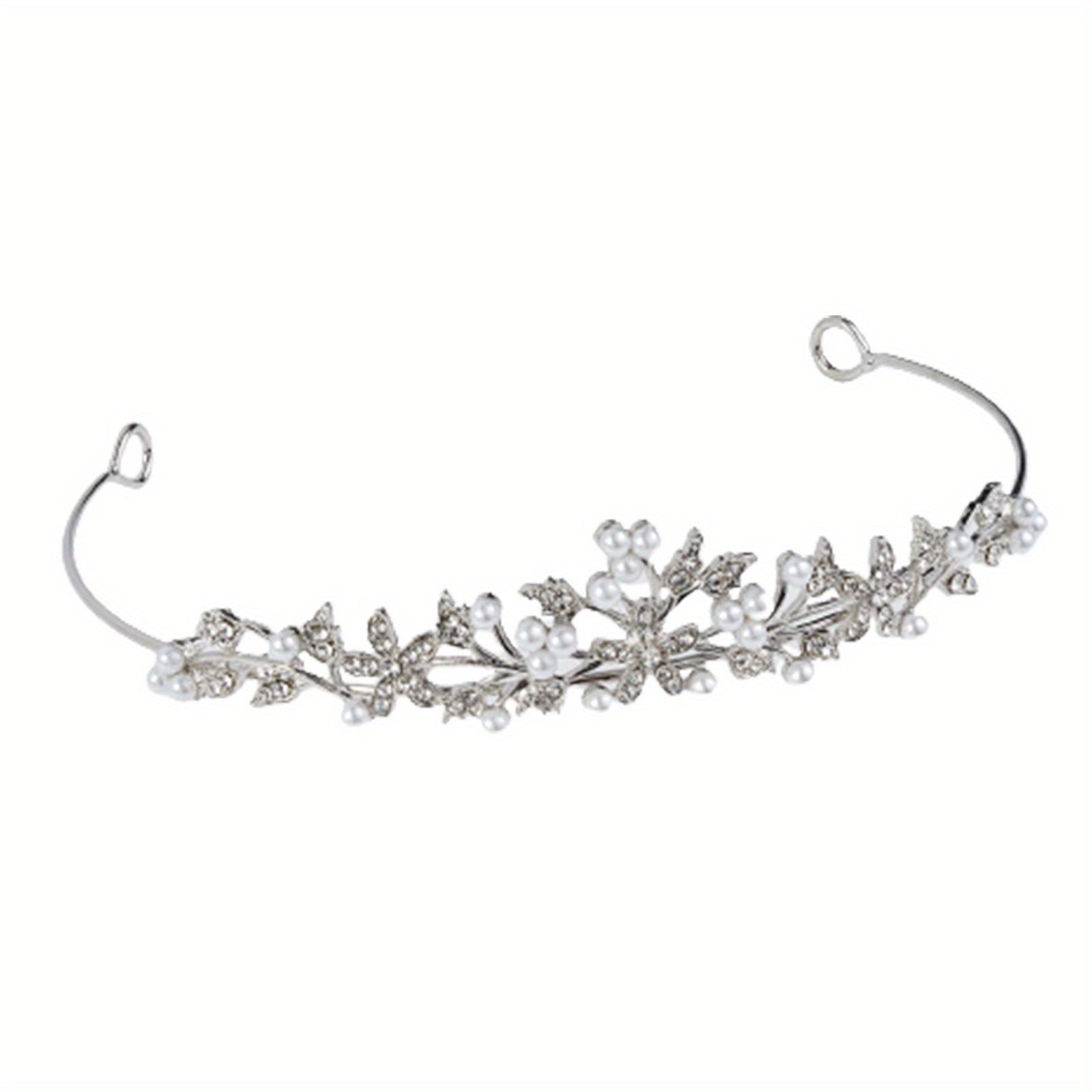 Bridal Rhinestone Pearl Headband Tiara Wedding Accessories