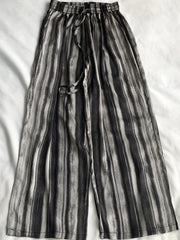 Tie Dye Wide Leg Pants Vintage Drawstring Waist Pants