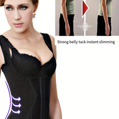 Front Buckle Tank Top Waist Trainer Tummy Control Slimmer