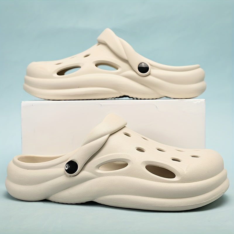 Men's Breathable Clog Sandals With Strap for Outdoor Walking