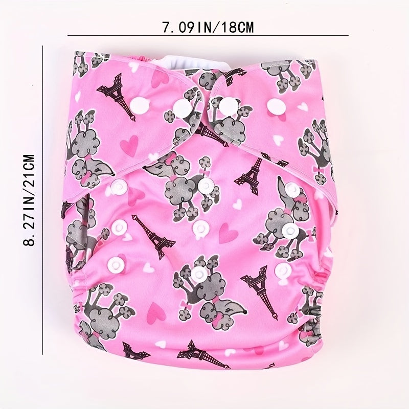 Soft Knitted Fabric Coated Diapers with Snap Buttons