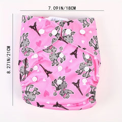 Soft Knitted Fabric Coated Diapers with Snap Buttons