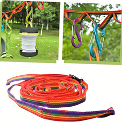 Colorful Clothesline Tent Hanging Lanyard for Outdoor Camping