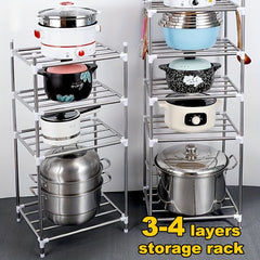 Stainless Steel Pot Holder for Cookware Storage