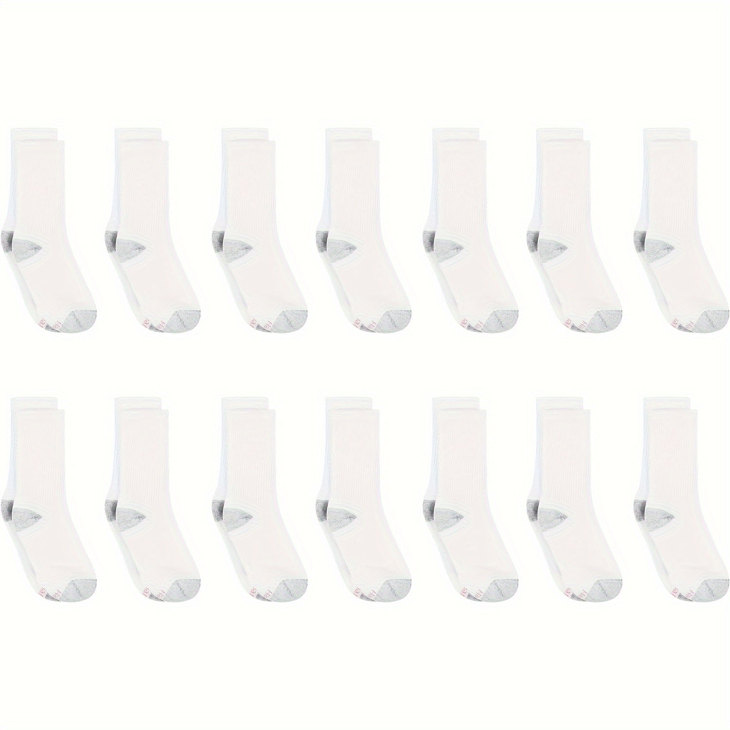 Men's Mid Crew Sport Socks Sweat-Absorbing Cotton Blend Comfy Breathable Socks