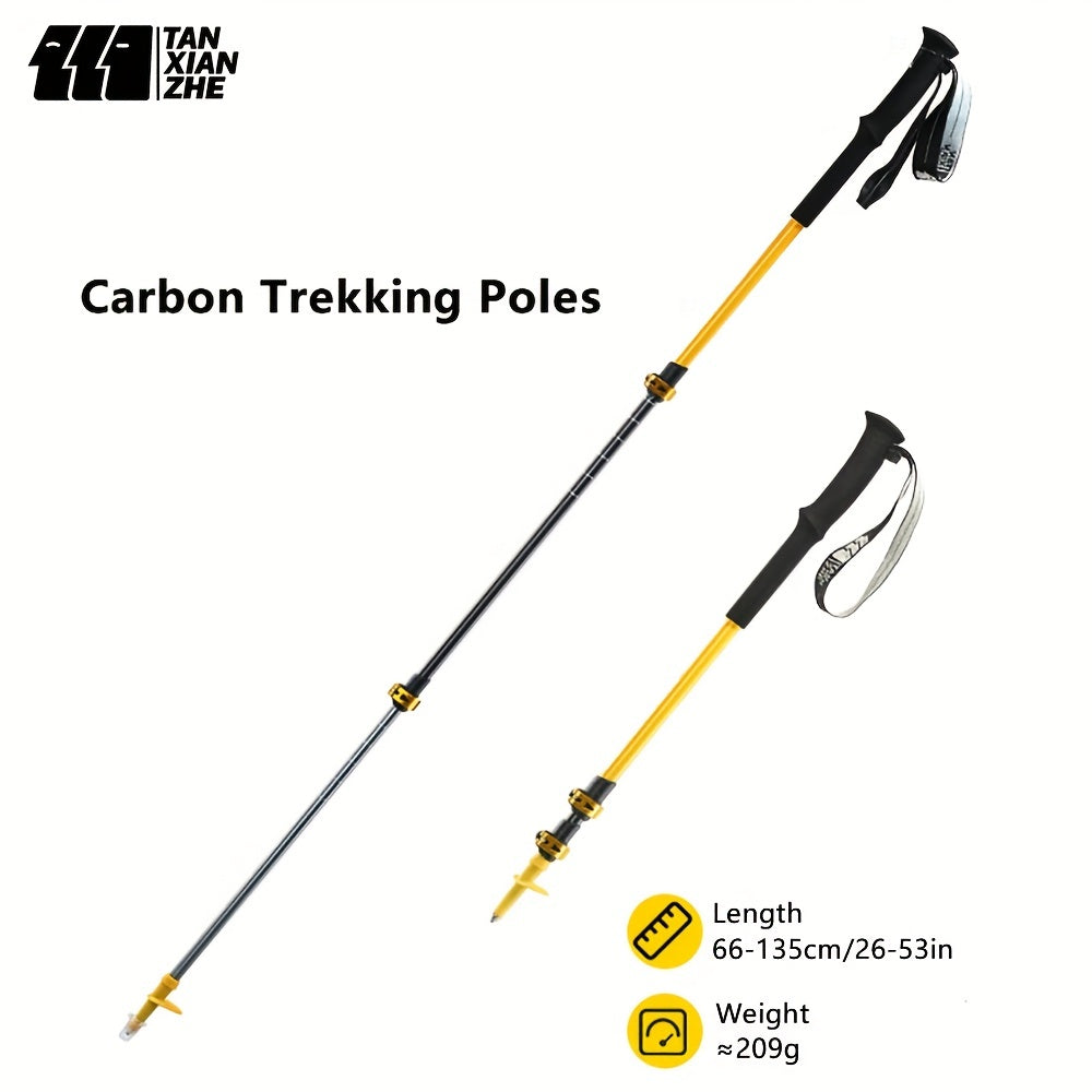 TANXIANZHE Trekking Pole Ultra light Retractable Cane for Outdoor Hiking