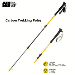 TANXIANZHE Trekking Pole Ultra light Retractable Cane for Outdoor Hiking