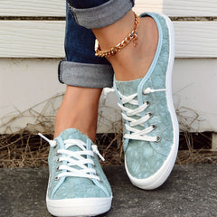 Women's Sea Lace Flower Mules Sneakers Lightweight Casual Shoes
