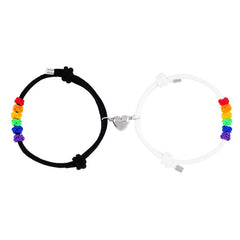 Rainbow Pineapple Knot Gay Couple LGBT Love Heart Bra
