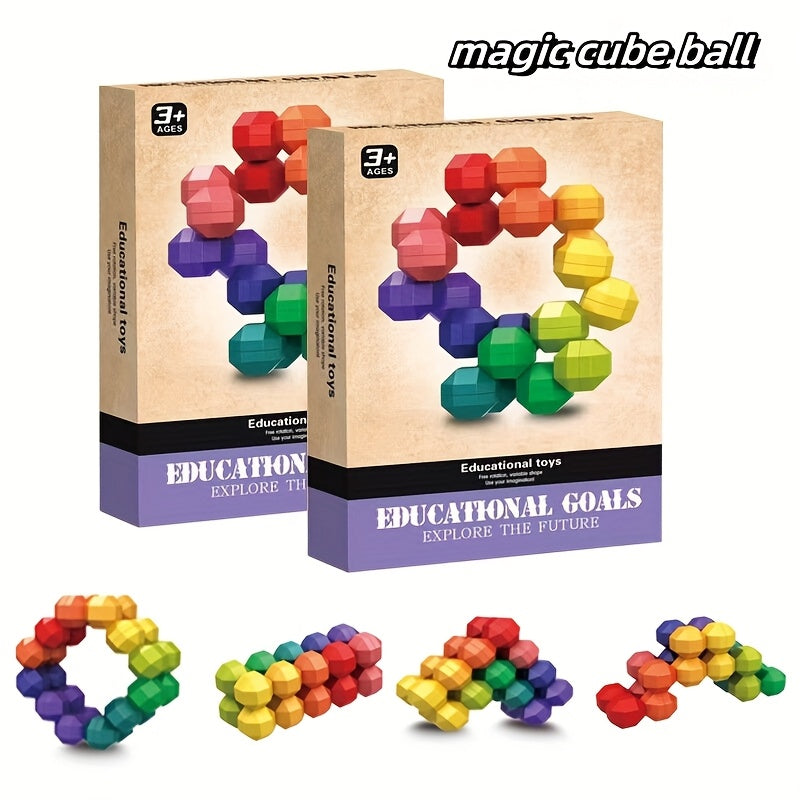 Plastic Toy Magic Cube 3D Puzzle DIY Educational Various Cube Designs