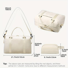 Portable Sports Travel Bag With Small Wash Bag Large Capacity Handbag