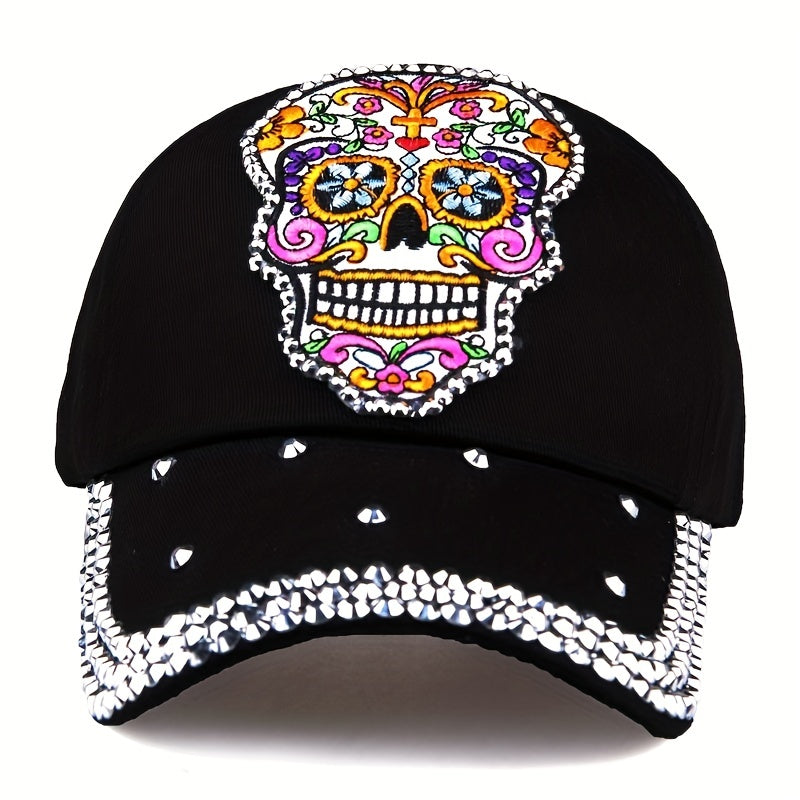 Skull Couple Baseball Cap Cartoon Patch Dad Hat Y2K Hip Hop Sun Hats
