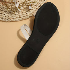 Women's Double Strap Slide Sandals Casual Slip On Flat Summer Shoes