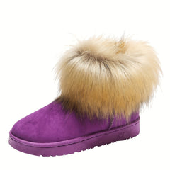 Warm Snow Boots For Women Medium Tube Plus Velvet Thickened Comfortable