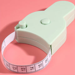 Green Mini Leather Tape Measurement Clothes Waist Chest Small Ruler