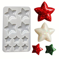 3D Starfish Pentagram Silicone Mold for Resin Casting