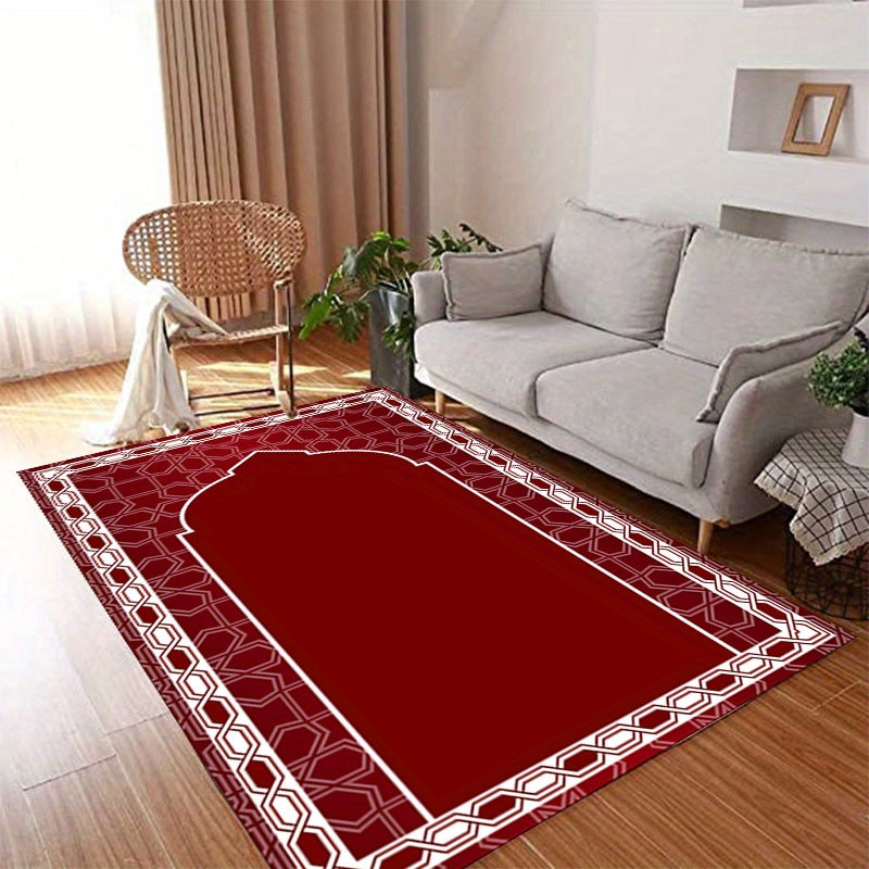 Vintage Area Rug Stain Resistant Washable Muslim Prayer Rug