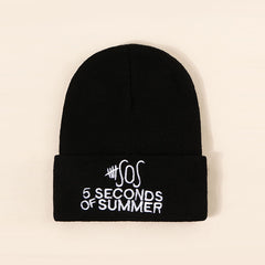 Embroidery Letter Knit Hat Woolen Hat Hip hop Cap Unisex