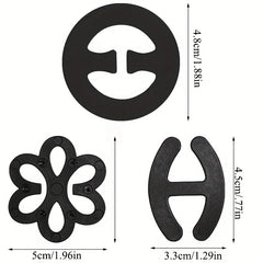 12pcs Invisible Bra Strap Clips Non slip Buckles for Braless Look