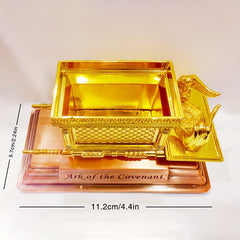 Replica Ark Of The Covenant Statue with Gold and Copper Plating