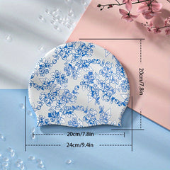 Women's Silicone Swim Cap Large Size Ear Protection