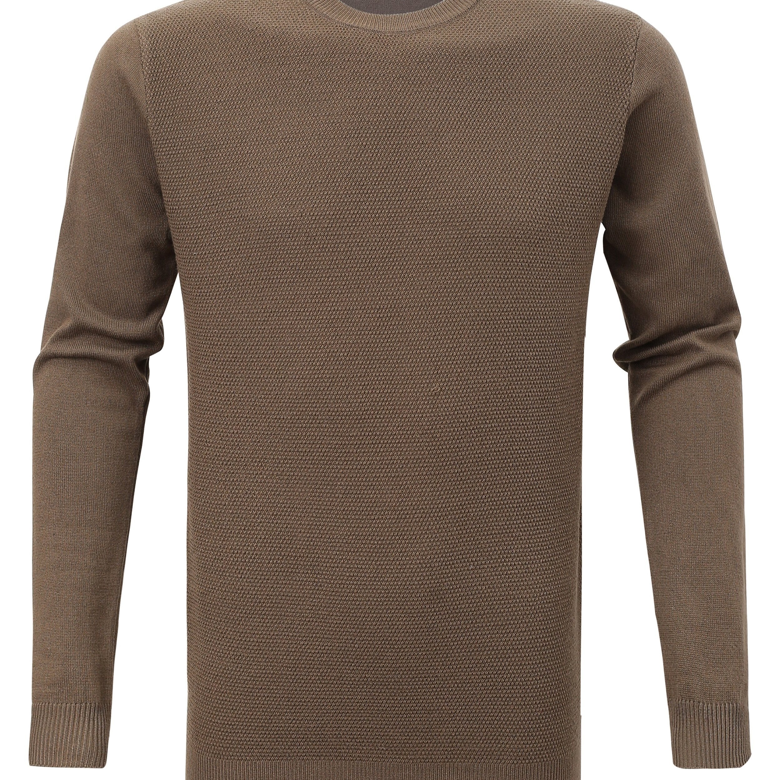 Men's High Stretch Crew Neck Pullover Sweater