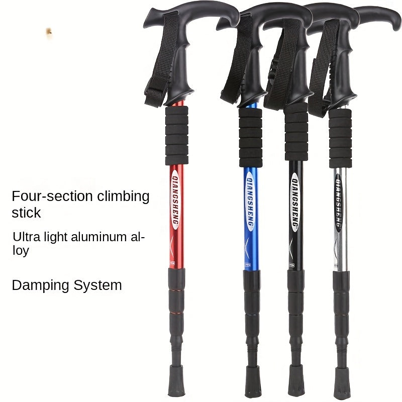 Telescopic Mountain Climbing Cane Aluminum Alloy